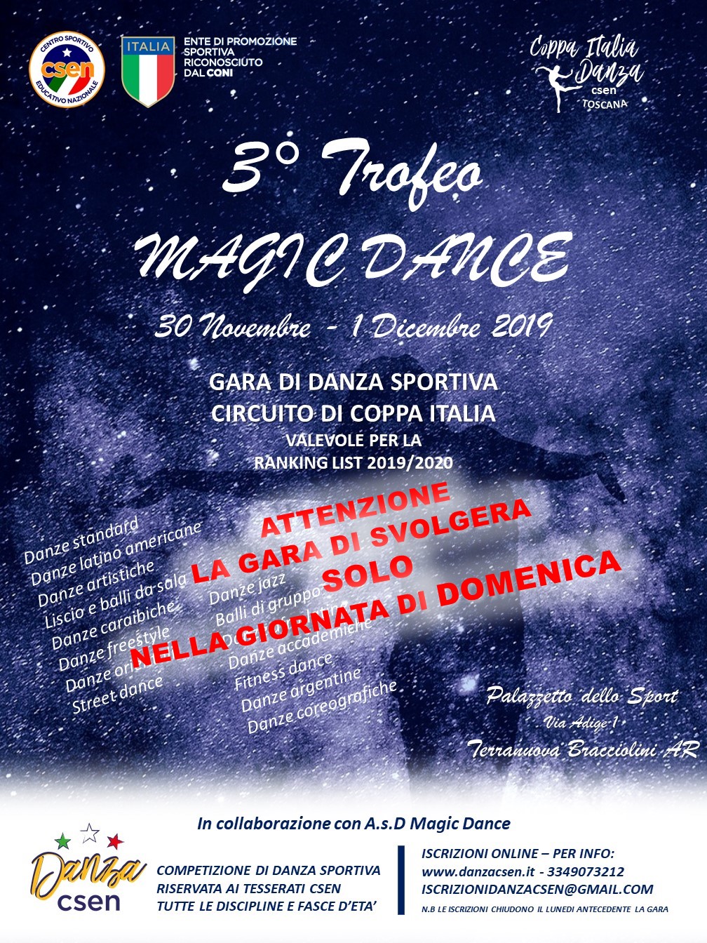 3 Trofeo Magic Dance Danza Csen